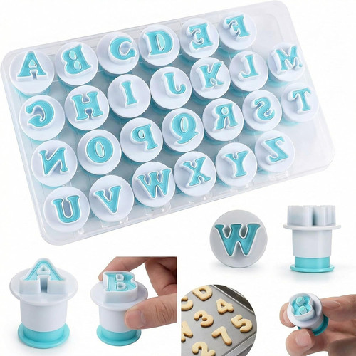 26pcs alphabet cookie - cookie, cutters