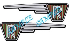 Pair wings decals - 'r',