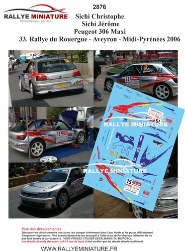 Decals ref 2876 peugeot - decals,