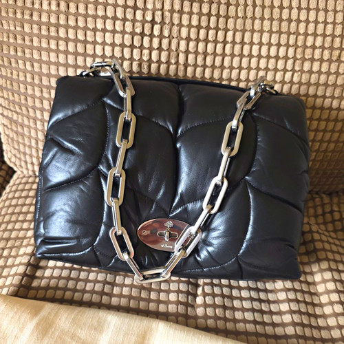 Mulberry black quilted leather - black,