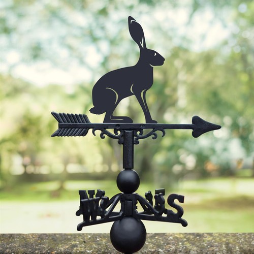 Cast iron hare weathervane - hare,