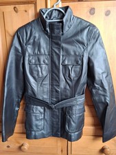 F&F Real Leather Belted Black