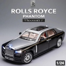 1:24 Rolls-Royce Phantom Diecast Model Car Toy Zinc Alloy Sound Light Gift Box