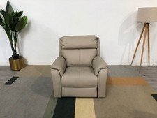 Nicoletti Amarone Clay Leather Electric Power Recliner Armchair RRP £2299