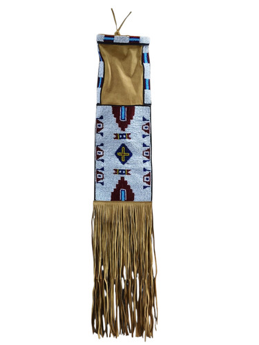 Native american beaded tobacco - native,