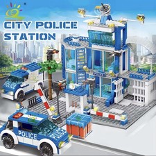 753PCS City Police Station Building Blocks Set – DIY Brick Toy for Kids & Teens