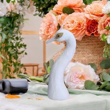 Peacock Mannequin Head Floral