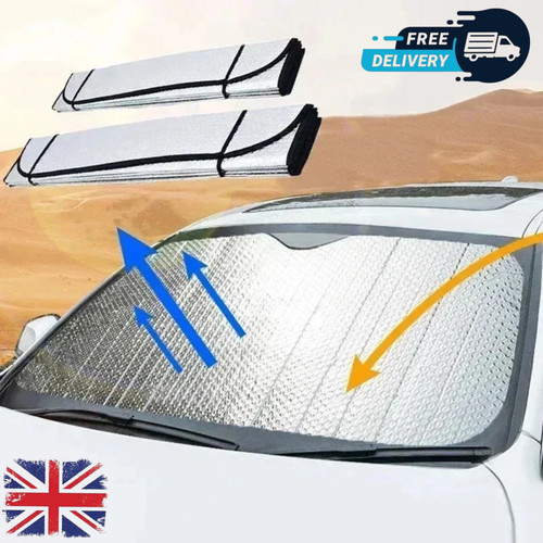 Front car windscreen - front, sun