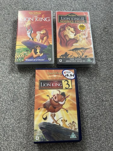 Lion king vhs tapes - king,