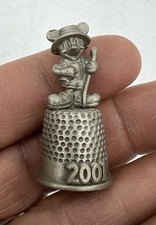 Vintage Disney Collectible Pewter Micky Mouse Thimble 2001