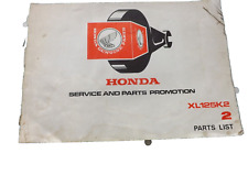 Genuine Honda XL125K2 Parts