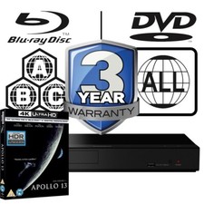 Panasonic Blu-ray Player DP-UB150 All Zone Code Free MultiRegion 4K & Apollo 13