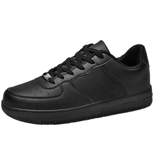 Boys plain black trainers - plain,