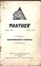 PANTHER MODEL 100 & 120 (1949-59) ORIGINAL OWNERS MAINTENANCE MANUAL