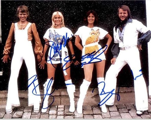 Abba band signed photo - band,