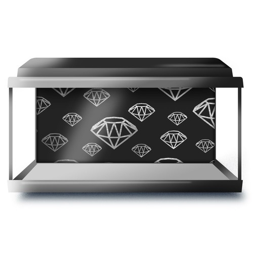 Fish tank background - tank, 90x45cm