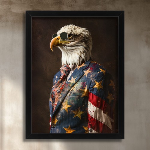Anthropomorphic bald eagle - bald,