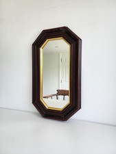 Wooden Hexagon Mirror