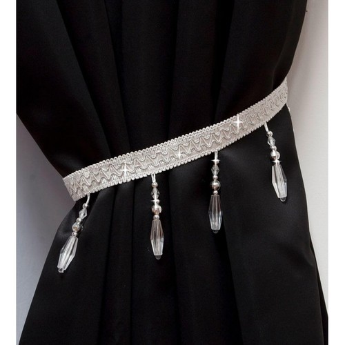 Chic white tie backs with - chic,