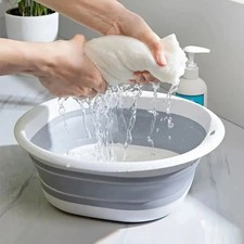 Foldable Multipurpose Basin Collapsible Washing Up Bowl Sink For Camping Travel