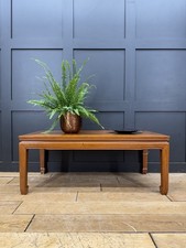 Vintage Mahogany Coffee Table / Oriental Style / Mid Century Modern Low Table B