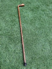 Unusual Rustic Antique Hedge Wood Walking Stick / Cane Root Ball Top