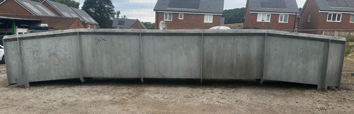 Heavy steel foot - bridge,