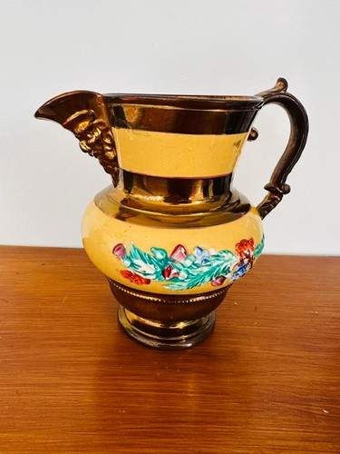 Antique copper lustre ware - copper,