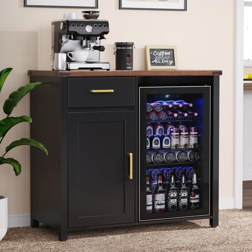 Coffee bar mini fridge - mini, cabinet