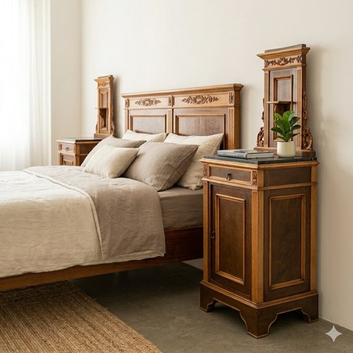 Antique bedside tables - bedside,