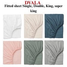 IKEA DVALA Cotton Fitted Sheet