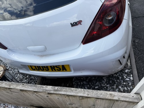 Corsa vxr rear - white, bumper
