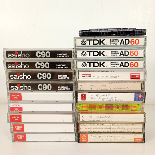 Blank cassette tapes job - cassette,