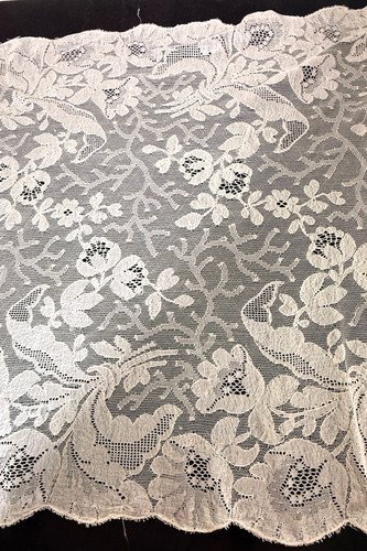 Vintage antique ecru - antique, silk