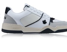 DSQUARED2 SPIKER LEAF SNEAKERS SCARPE UOMO MADE IN Italy UK9 SNM031501606243M072