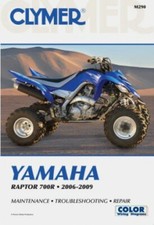 Raptor YFM700R 2006-2009 Yamaha ATV Repair Manual by Clymer : M290