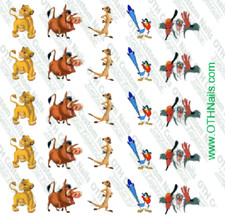 Lion King Nail Decals Set of