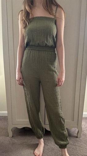 Bershka green crinkle square - crinkle,