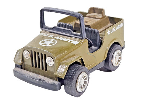 Vintage diecast model jeep - model,