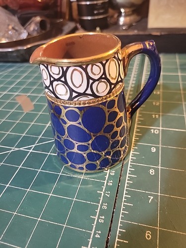 Cobalt blue milk jug with - blue,