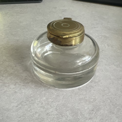 Antique domed glass ink - domed, well