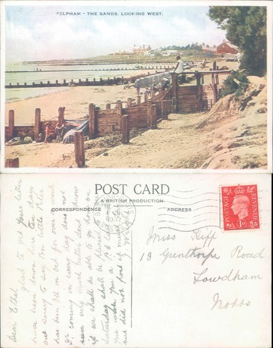 Felpham sands looking west - sands, a