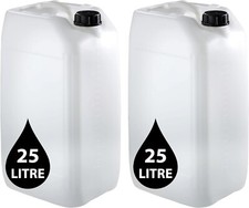 2 x 25L 25Ltr Container Jerry Can Tank Bottle Water Diesel Kerosene Food Grade