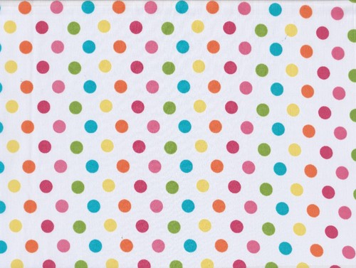 Rainbow multicoloured polka - multicoloured,