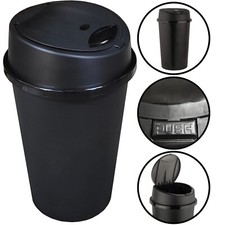 Black kitchen bin - black, touch