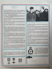 Large Profile Signed WW2 RAF Bomber Command Pilot J B “Willie” Tait DSO*** DFC*