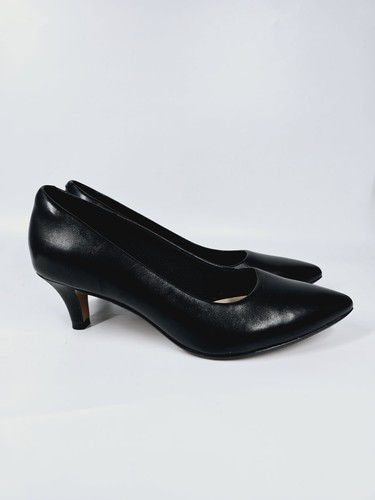 Clarks black leather court - clarks,