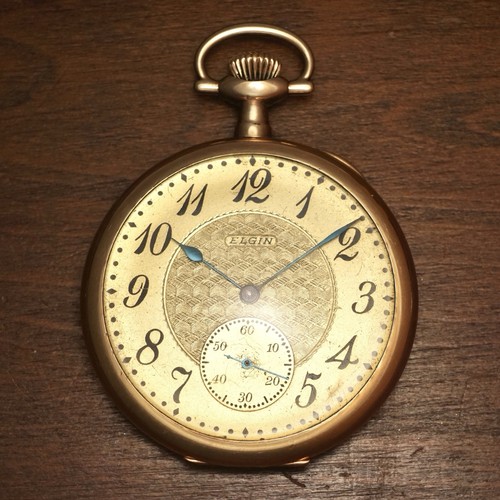 Antique 1911 elgin yellow gold - yellow,