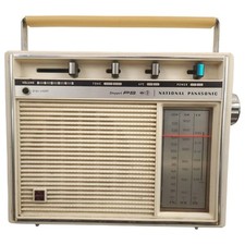 Vintage 1970s National Panasonic RF-710EB 3 Band 9- Transistor Radio