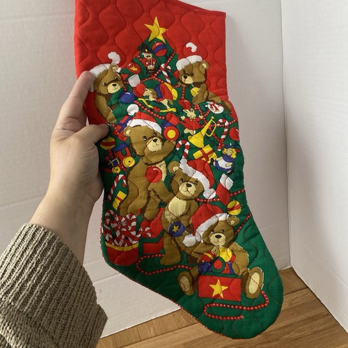 Teddy christmas stocking - teddy,